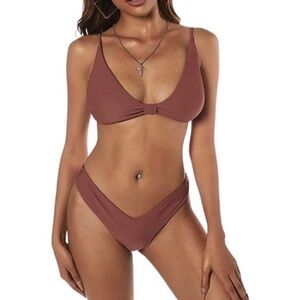 Women's Brown Bikini Set